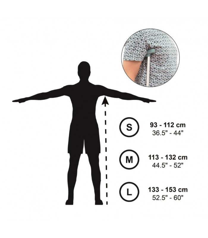 KMINA MULETAS AXILARES ADULTO (x2 UDS) TALLA M MODELO PEPE