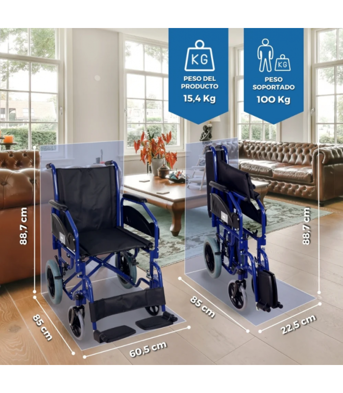MOBICLINIC SILLA DE RUEDAS NO AUTOPROPULSABLE MAESTRANZA
