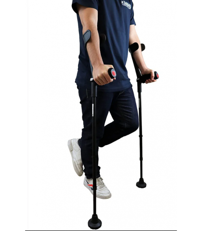 KMINA MULETA ADULTO ACOLCHADA ALUMINIO COMFORT PLUS NEGRO CONTERA ANCHA K10003 (1 UNIDAD)