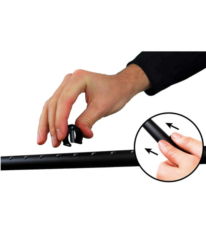 KMINA MULETA ADULTO ACOLCHADA ALUMINIO COMFORT PLUS NEGRO CONTERA ANCHA K10003 (1 UNIDAD)