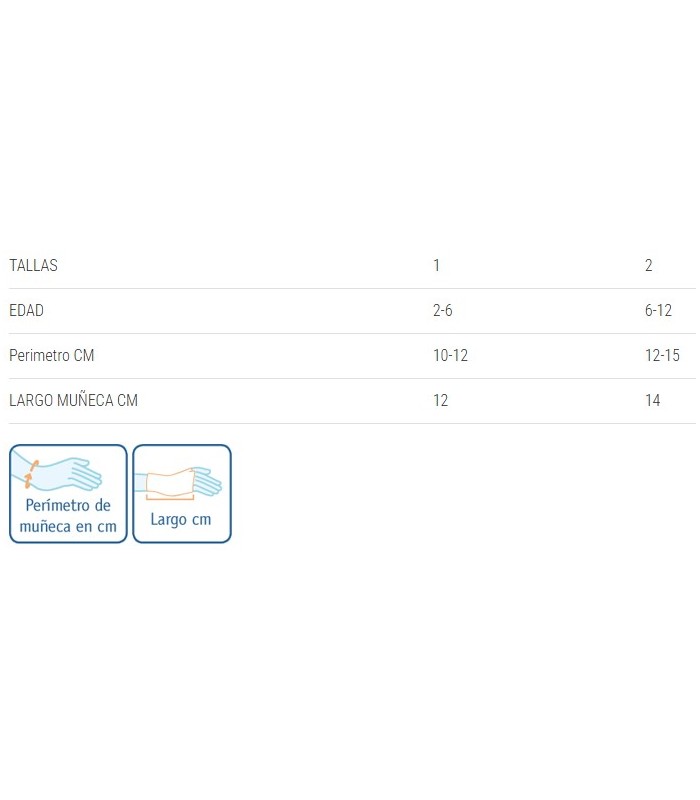ORLIMAN OP1153 MUÑEQUERA INMOVILIZADORA FERULA PALMAR-PULGAR IZQUIERDA T.2