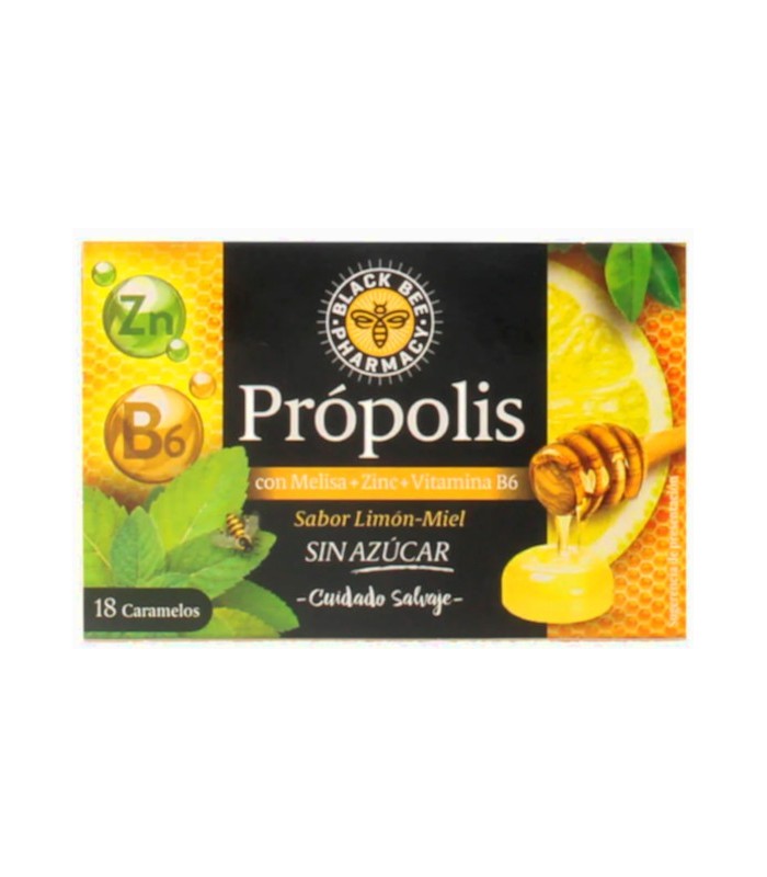 BLACK BEE PHARMACY CARAMELOS PROPOLIS 18U SABOR LIMON-MIEL