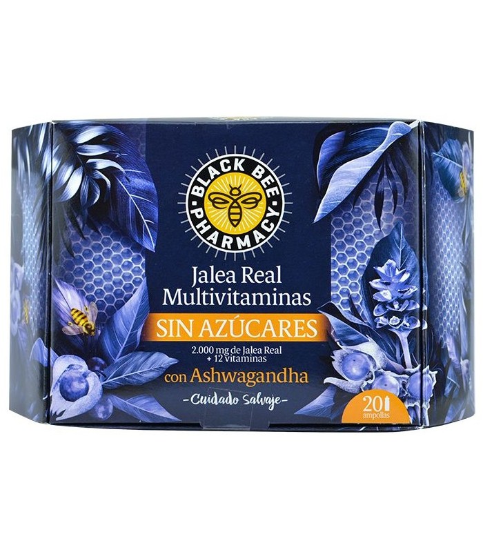 BLACK BEE PHARMACY JALEA REAL MULTIVITAMINAS 20 VIALES 10 ML