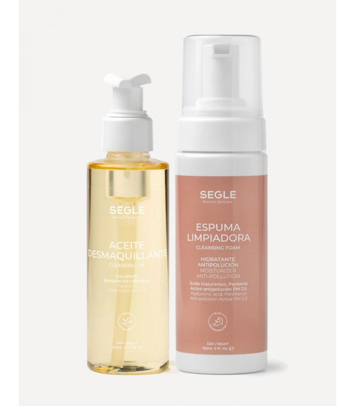 SEGLE SET DOBLE LIMPIEZA ACEITE DESMAQUILLANTE Y ESPUMA LIMPIADORA