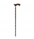 GARCIA 1880 BASTON PLEGABLE PUÑO TACTO SUAVE MARRON FLORES GARCIA REF 284