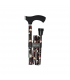 GARCIA 1880 BASTON PLEGABLE PUÑO TACTO SUAVE NEGRO FLORES REF 280