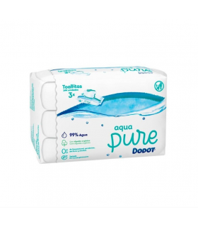 DODOT AQUA PURE TOALLITAS HUMEDAS PARA BEBES 144 U