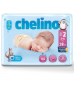 PAÑAL INFANTIL CHELINO FASHION & LOVE T-2 (3 - 6 KG) 28 PAÑALES