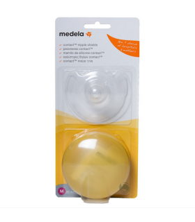 MEDELA PEZONERA CONTACT SILICONA T- M 20 MM 2 UNIDADES