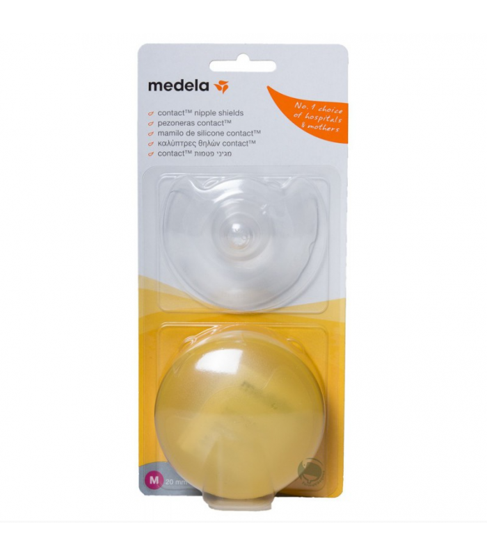 MEDELA PEZONERA CONTACT SILICONA T- M 20 MM 2 UNIDADES