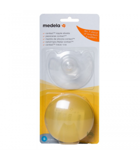 MEDELA PEZONERA CONTACT SILICONA T- S 16 MM 2 UNIDADES