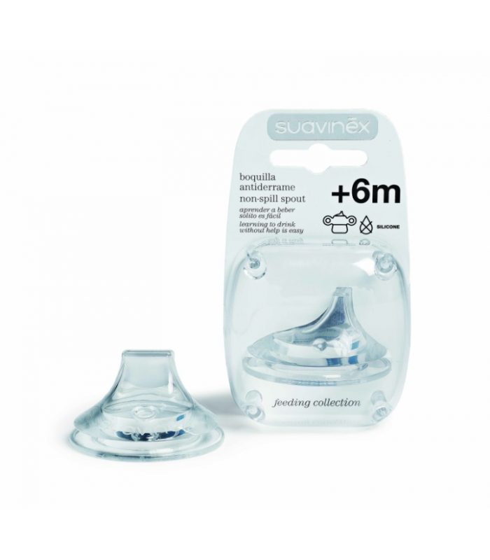 SUAVINEX BOQUILLA ANTIDERRAME RECAMBIO SILICONA + 6 M