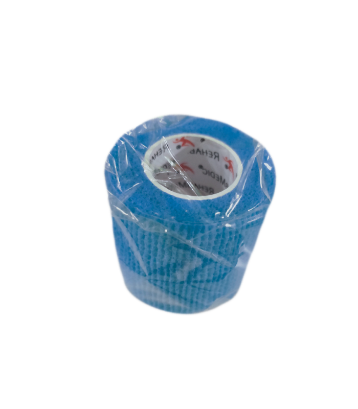 REHABMEDIC VENDA COHESIVA ELASTICA 5 CM REF.RMV0212BL24 COLOR AZUL