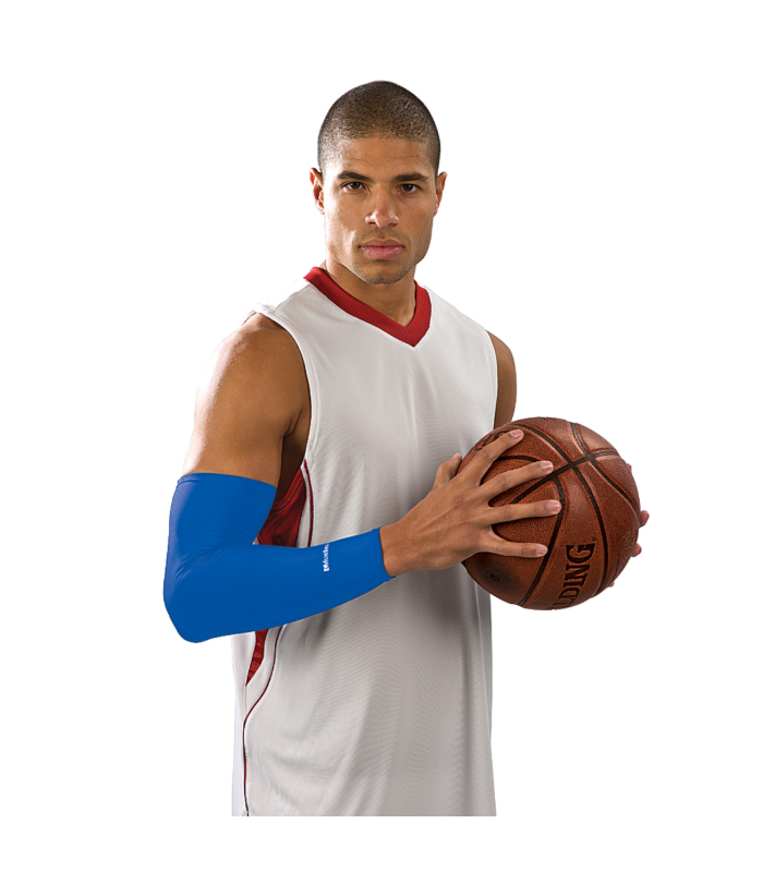 MUELLER 70047 - MANGA DE COMPRESIÓN PARA BALONCESTO COLOR AZUL