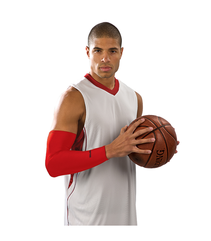 MUELLER 70037 - MANGA DE COMPRESIÓN PARA BALONCESTO COLOR ROJO