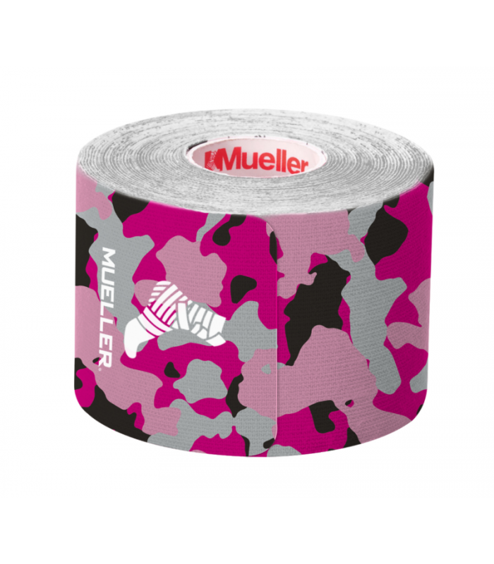 MUELLER 23937 KINESIOLOGY 5M PRECORTADA CAMUFLAJE ROSA