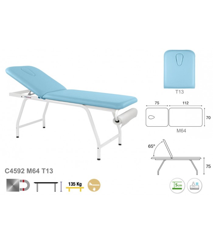 ECOPOSTURAL CAMILLA REFORZADA C4592 70X188 + CABEZAL T13