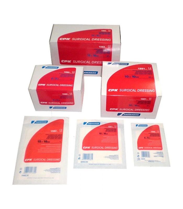 FARMABAN CPK SURGICAL APOSITO ESTERIL ADHESIVO 6X8CM 1 CAJA 50 U. REF.1380
