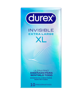 DUREX INVISIBLE XL 10 PRESERVATIVOS