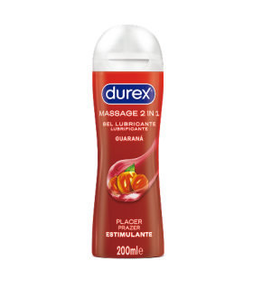 DUREX GEL LUBRICANTE MASAJE 2 EN 1 PLACER ESTIMULANTE 200ML