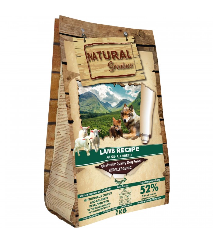 NATURAL GREATNESS RECETA CORDERO 2 KG