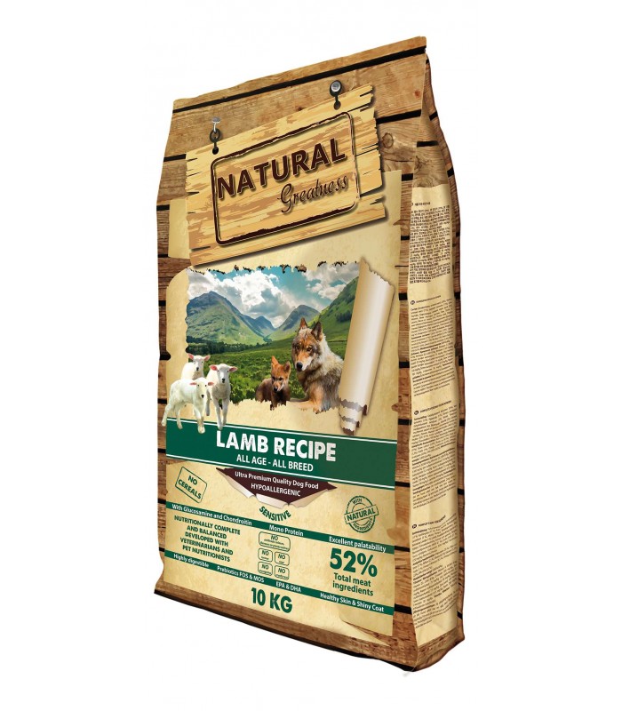 NATURAL GREATNESS RECETA CORDERO 10 KG