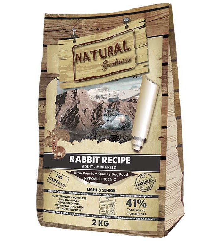 NATURAL GREATNESS RECETA CONEJO SENIOR ADULTO MINI 2 KG