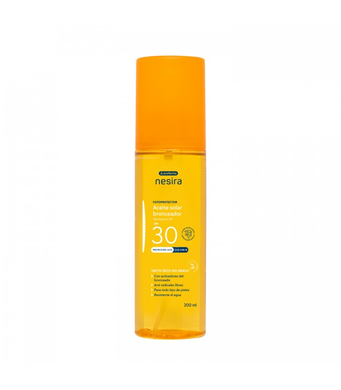 ACOFARMA NESIRA ACEITE SECO BRONCEADOR SPF30 200 ML