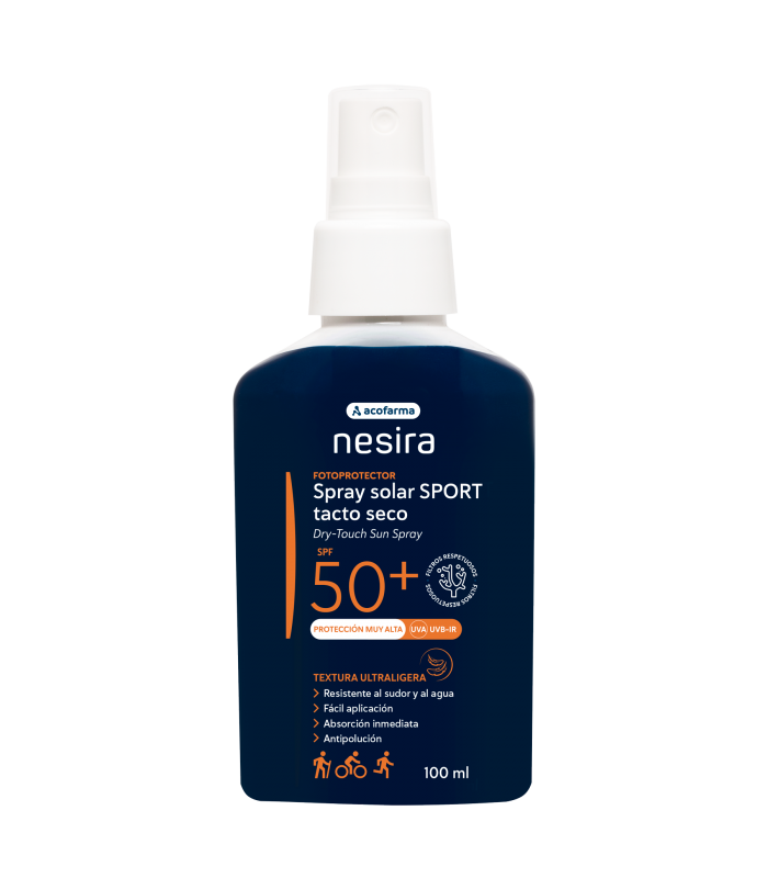 ACOFARMA NESIRA SPRAY SOLAR SPORT TACTO SECO SPF50+ 100 ML
