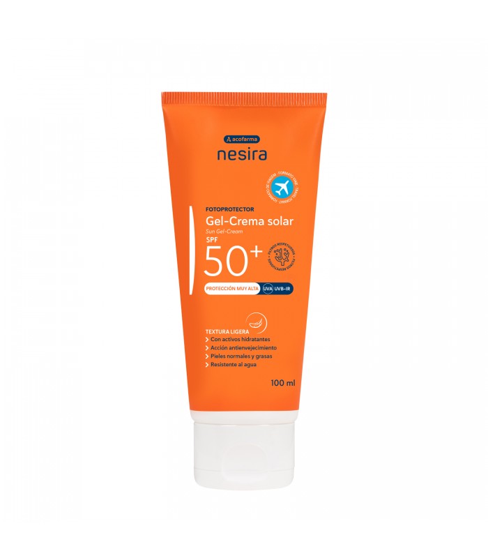 ACOFARMA NESIRA GEL CREMA SOLAR SPF50+ FORMATO VIAJE 100 ML