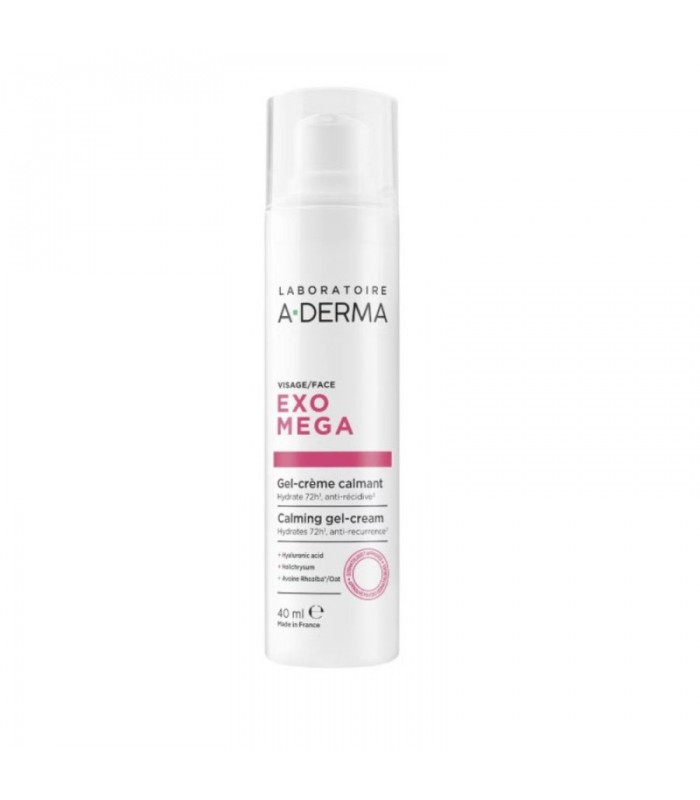 A-DERMA EXOMEGA GEL-CREMA FACIAL CALMANTE 1 ENVASE 40 ML