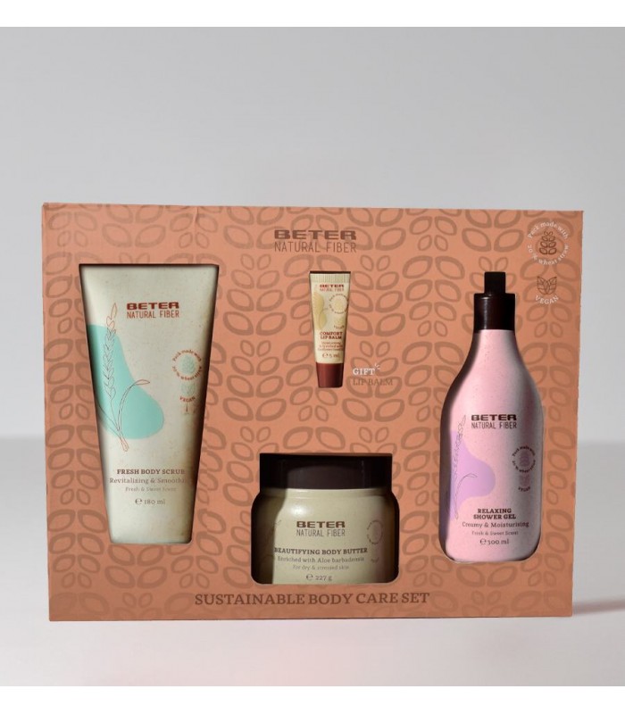 BETER KIT HIGIENE Y CUIDADO CORPORAL NATURAL FIBER