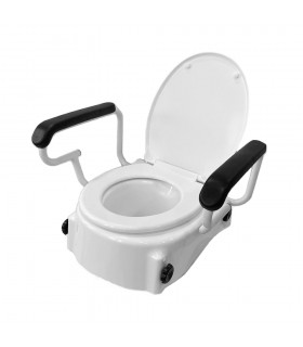 GARCIA 1880 ELEVADOR WC 5-10-15 CM REGULABLE CON REPOSABRAZOS REF. 2275