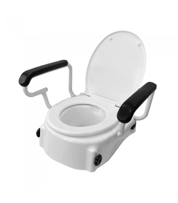 GARCIA 1880 ELEVADOR WC 5-10-15 CM REGULABLE CON REPOSABRAZOS REF. 2275
