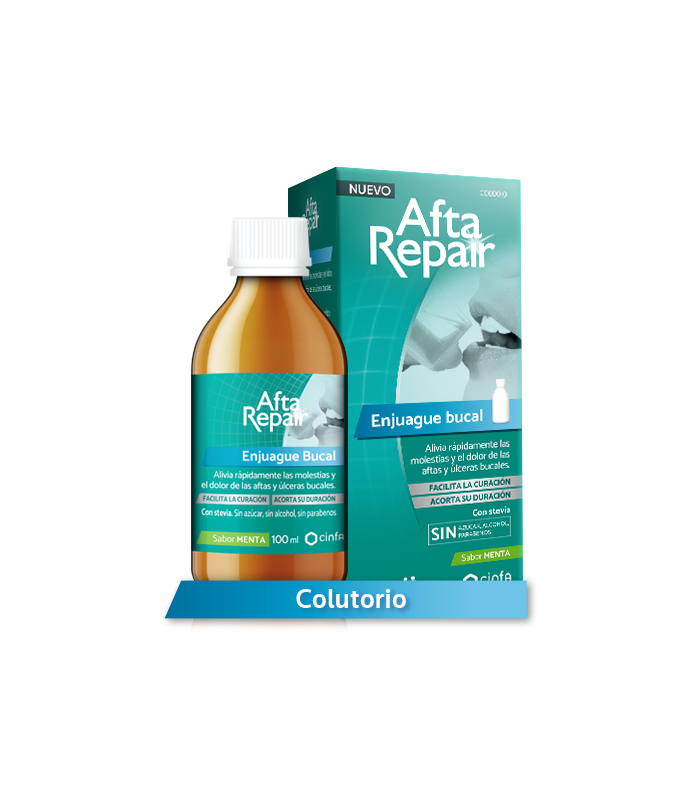 AFTA REPAIR ENJUAGUE BUCAL SABOR MENTA 100 ML