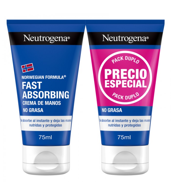 NEUTROGENA CREMA DE MANOS RAPIDA ABSORCION 75 ML 2 UNIDADES