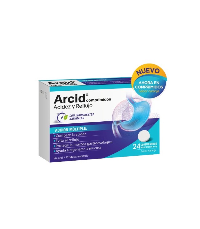 ARCID 24 COMPRIMIDOS MASTICABLES SABOR NARANJA