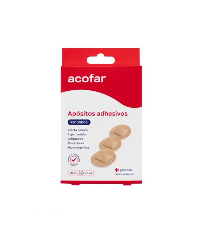 ACOFAR APOSITO ADHESIVO REDONDOS 20 U