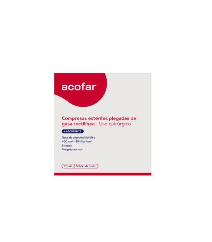 ACOFAR COMPRESA GASA ESTERIL 25 U