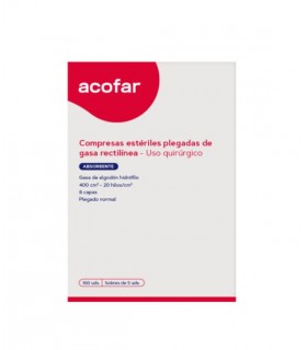 ACOFAR COMPRESA GASA ESTERIL 100 U