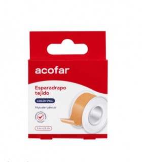 ACOFAR ESPARADRAPO TEJIDO COLOR PIEL 5 X 2.5 CM