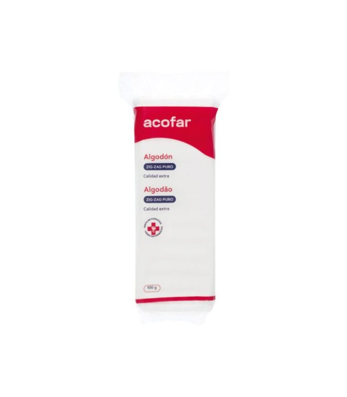 ACOFARMA ALGODON ZIG-ZAG PURO LINEA ROJA 100 GR