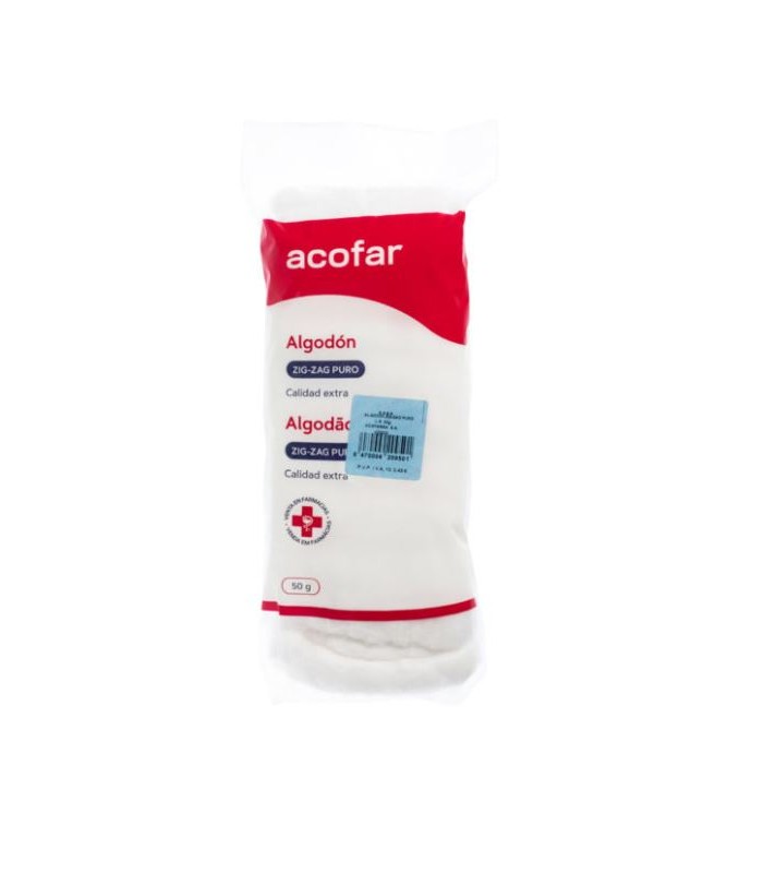 ACOFARMA ALGODON ZIG-ZAG PURO LINEA ROJA 50 GR