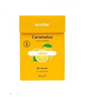 ACOFARSWEET CARAMELOS S/ AZUCAR 1 ENVASE 35 G SABOR LIMON