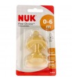NUK FIRST CHOICE+ TETINA ANTICOLICO LATEX 0-6M ORIFICIO TAMAÑO M (3 TETINAS)