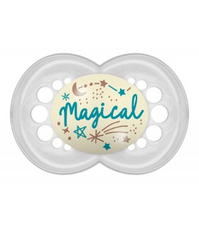 CHUPETE SILICONA MAM ORIGINAL NIGHT + 16 M PACK DOBLE VERDE