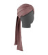 UBIO TURBANTE DAHLIA LISO MARRON TIERRA