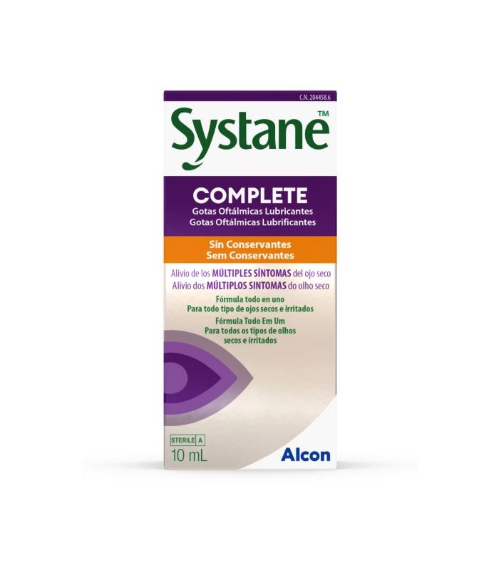 SYSTANE COMPLETE GOTAS OFTALMICAS LUBRICANTES SIN CONSERVANTES 10 ML