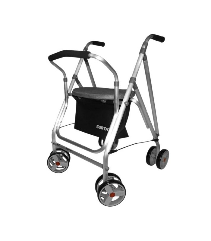 FORTA ANDADOR KANGURO HD ASIENTO RUEDAS GRIS FRENO POR PRESION