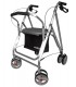 FORTA ANDADOR KANGURO F1 4 RUEDAS + FRENO DE MANETA GRIS